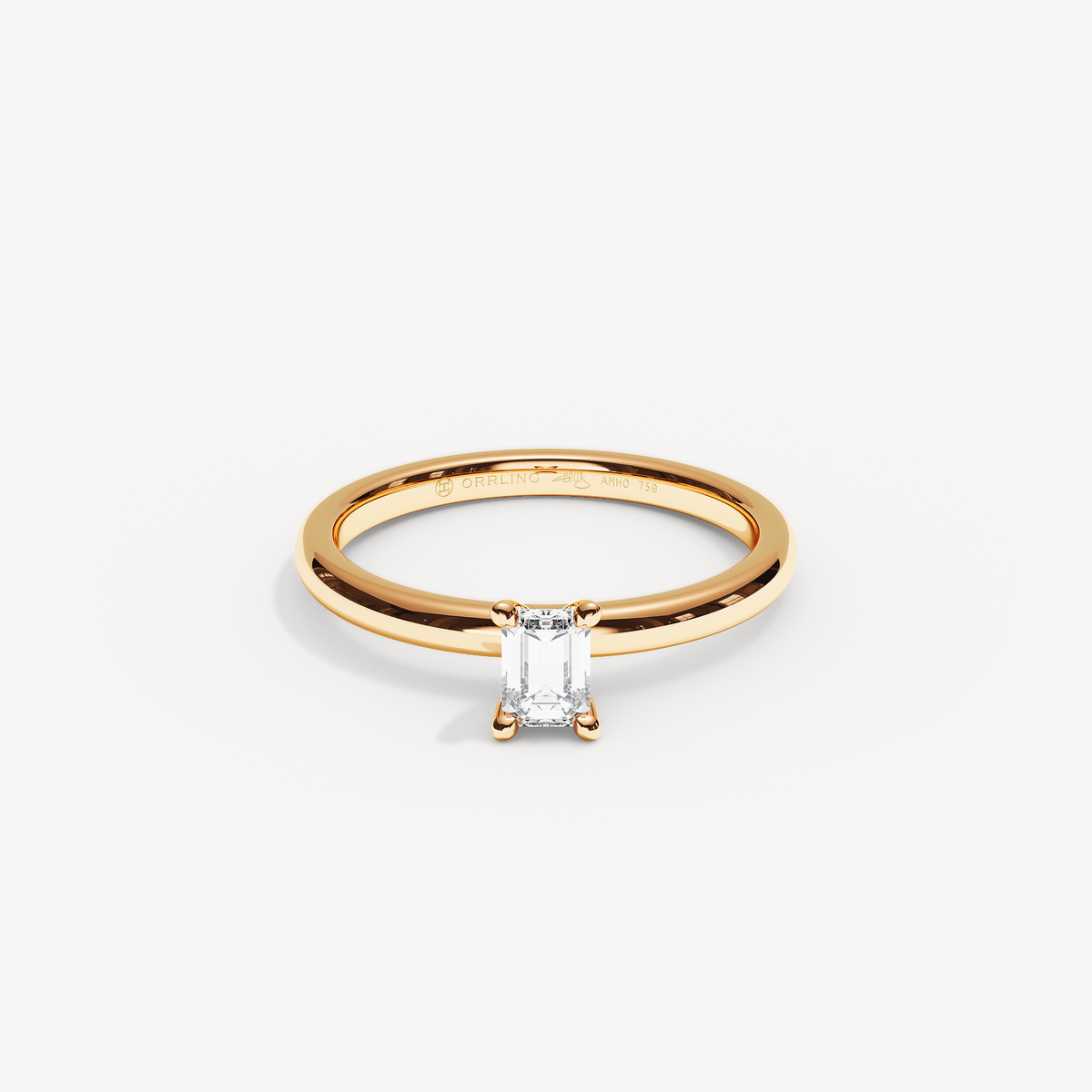 026) REFELLE  92-2. Smaragd 0,30 | Rose Gold | View 0