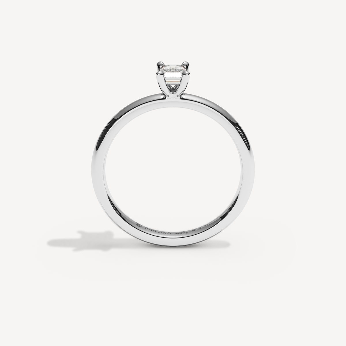 026) REFELLE  92-2. Smaragd 0,30 | White Gold | View 2