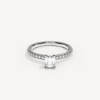 027) REFELLECANAL92-2. Smaragd 0,50 + 0,01 sidstenar | White Gold | View 0