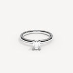 028) REFELLE 92-2. Smaragd 0,50 | White Gold | View 0