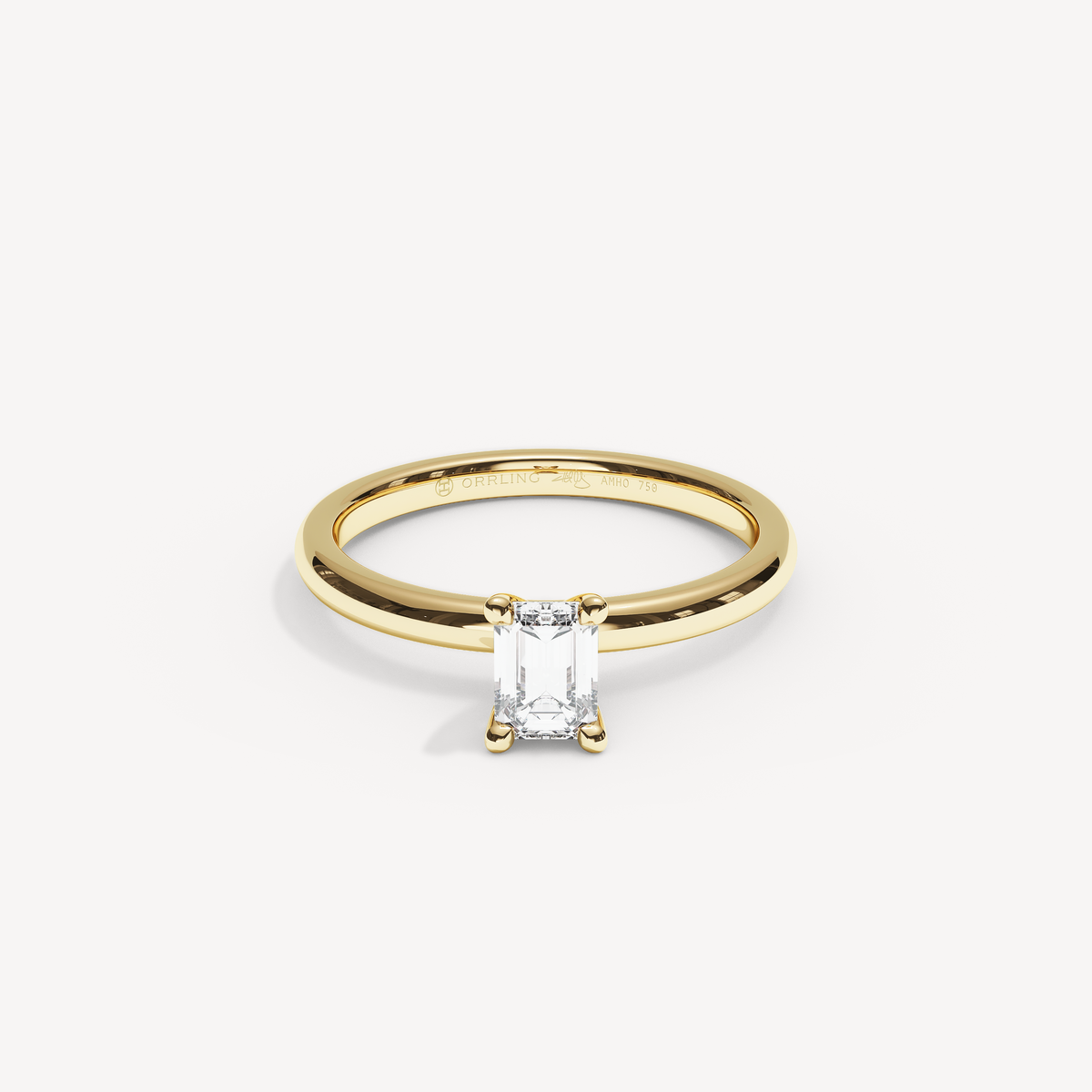 028) REFELLE 92-2. Smaragd 0,50 | Yellow Gold | View 0