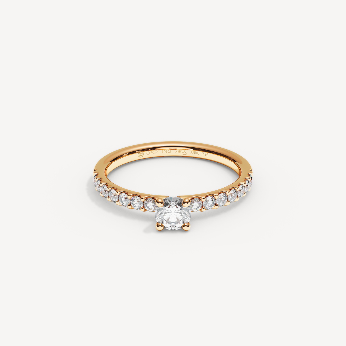 039) COVAMONTE M25. 2 mm skena. Glimmer 0,25 + 0,02 sidstenar | Rose Gold | View 0