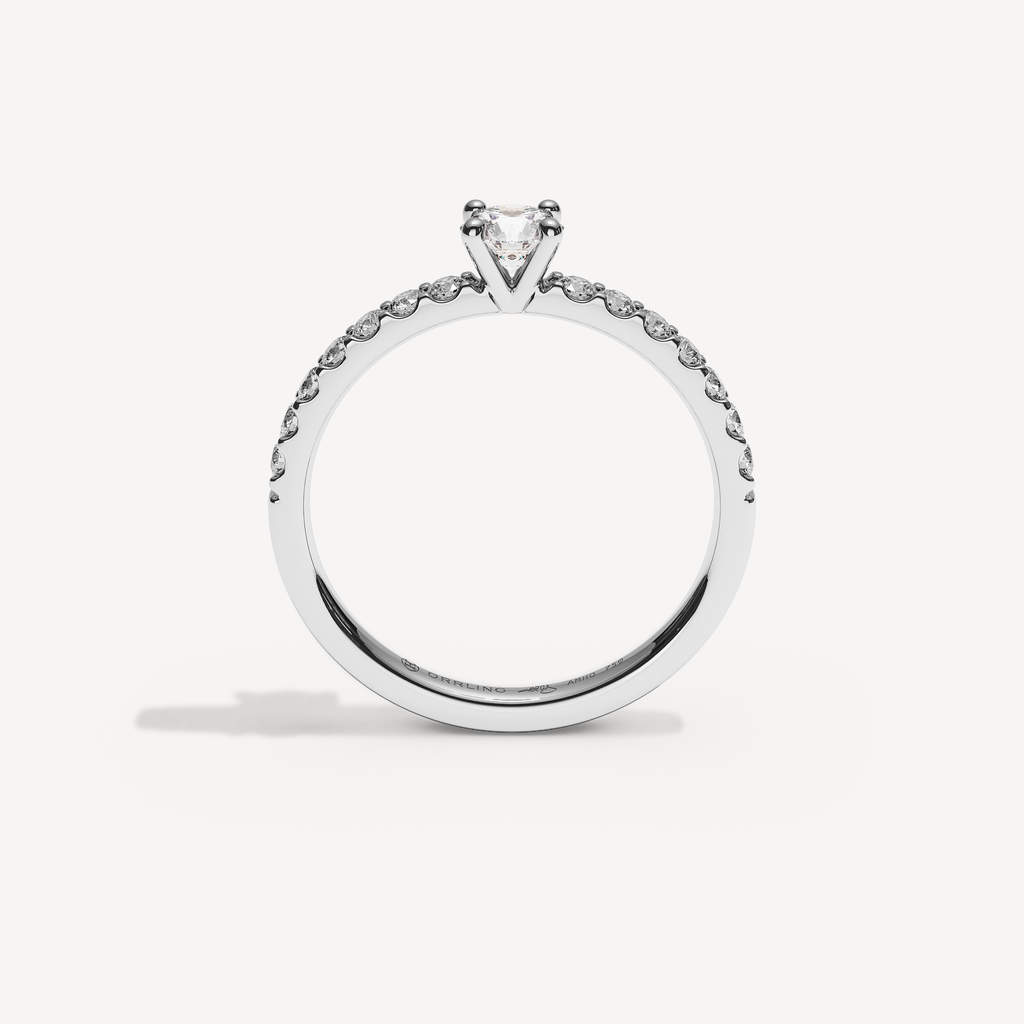039) COVAMONTE M25. 2 mm skena. Glimmer 0,25 + 0,02 sidstenar | White Gold | View 2