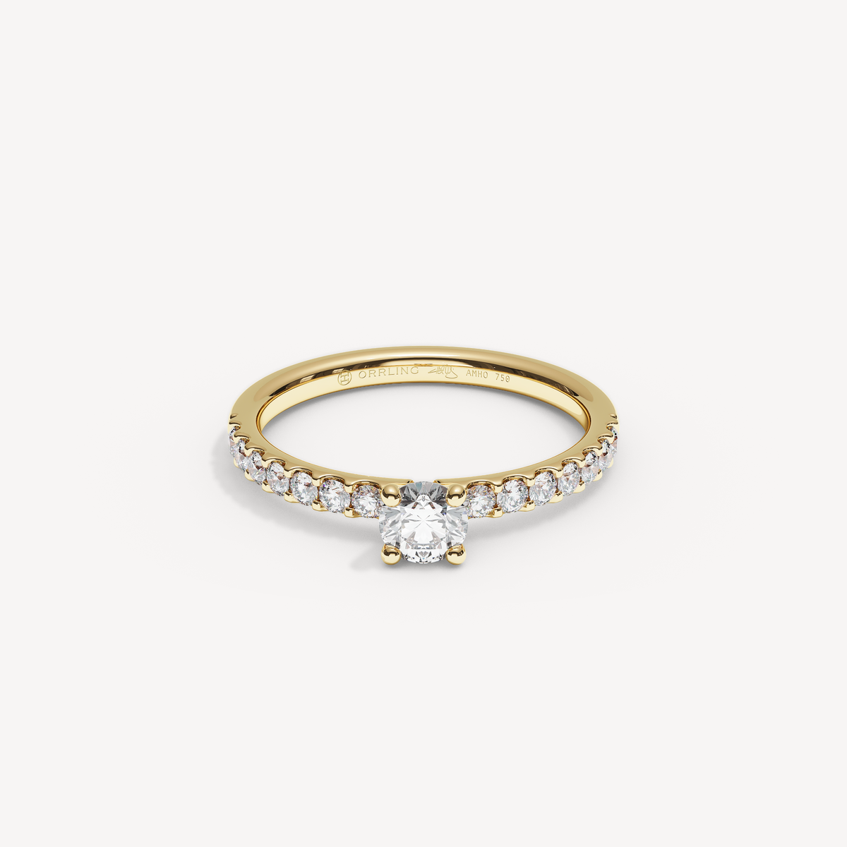 039) COVAMONTE M25. 2 mm skena. Glimmer 0,25 + 0,02 sidstenar | Yellow Gold | View 0