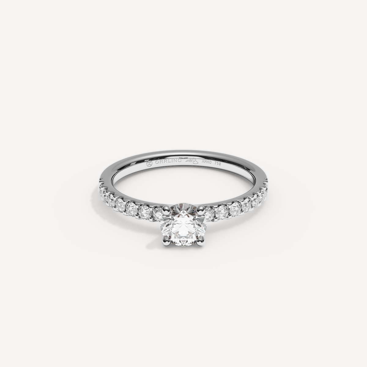 041COVAMONTE M25. 2 mm skena. Glimmer 0,50 + 0,02 sidstenar | White Gold | View 0