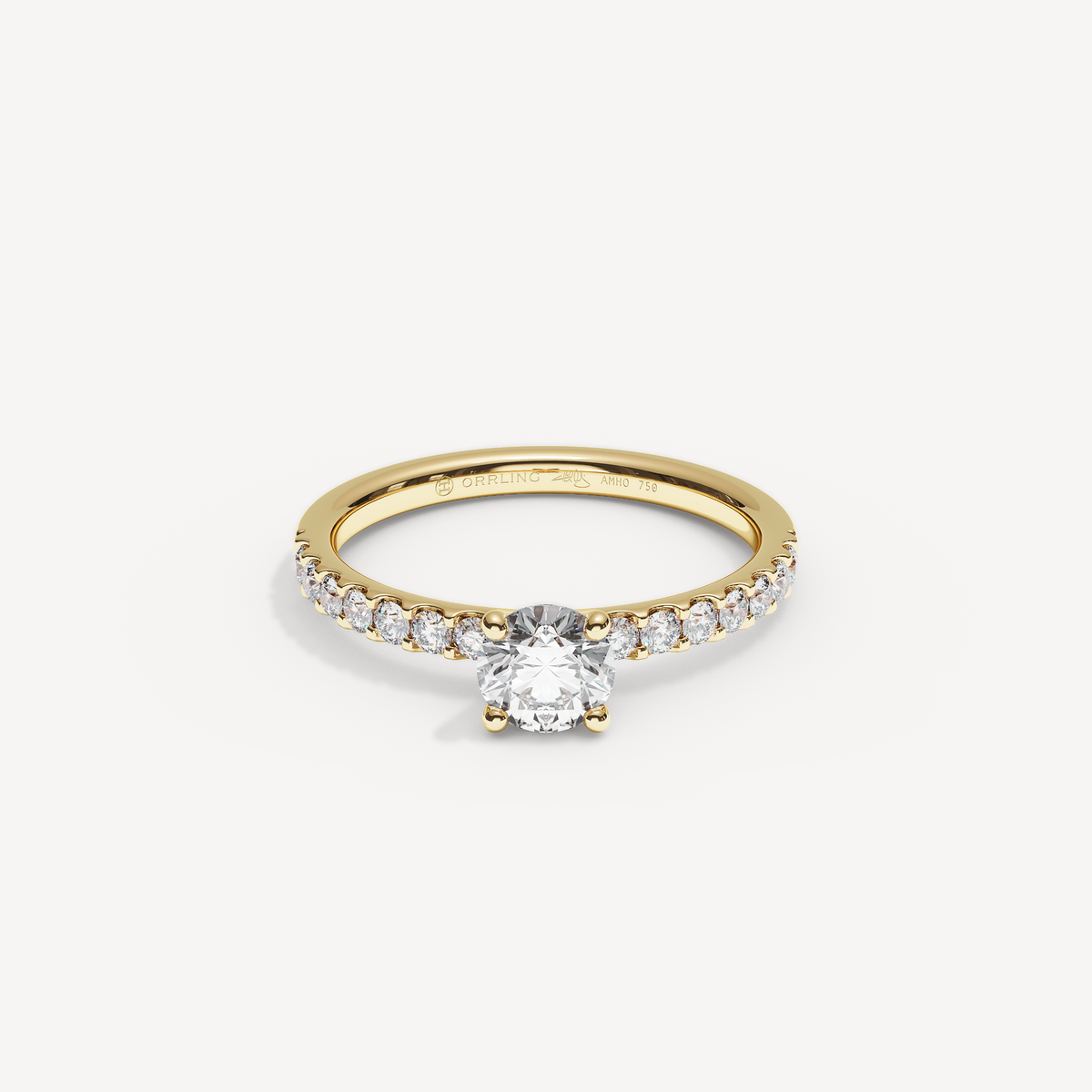 041COVAMONTE M25. 2 mm skena. Glimmer 0,50 + 0,02 sidstenar | Yellow Gold | View 0