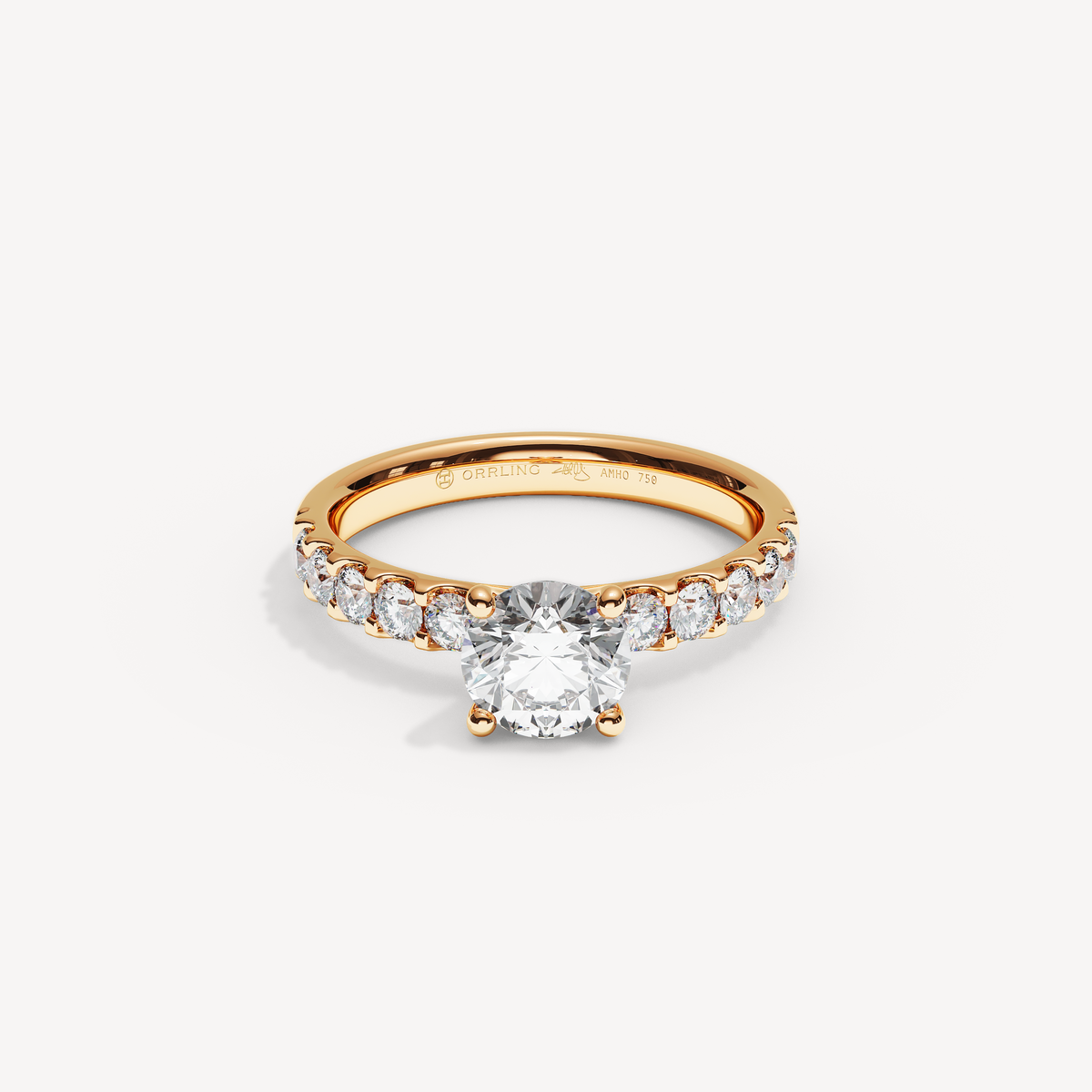 045) COVAMONTE M25. 3 mm skena. Glimmer 0,75 + 0,05 sidstenar | Rose Gold | View 0