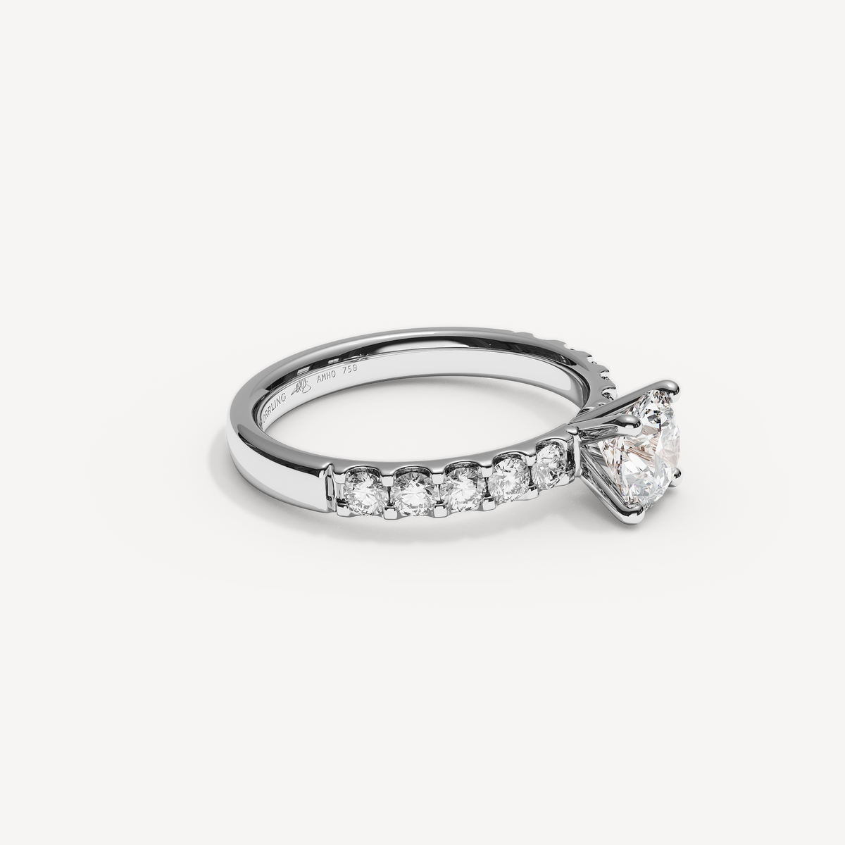 045) COVAMONTE M25. 3 mm skena. Glimmer 0,75 + 0,05 sidstenar | White Gold | View 1