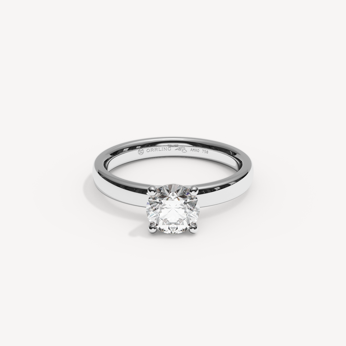 046COVAMONTE M25. 3 mm skena. Glimmer 0,75 | White Gold | View 0
