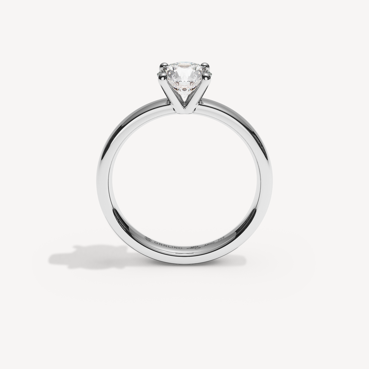 046COVAMONTE M25. 3 mm skena. Glimmer 0,75 | White Gold | View 2