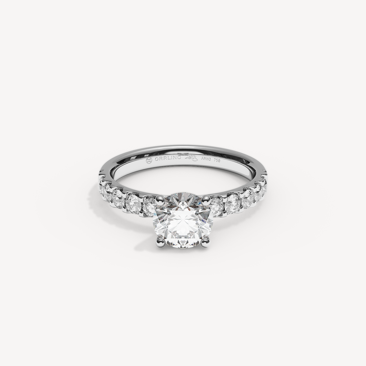 047COVAMONTE M25. 3 mm skena. Glimmer 1,00 + 0,05 sidstenar | White Gold | View 0