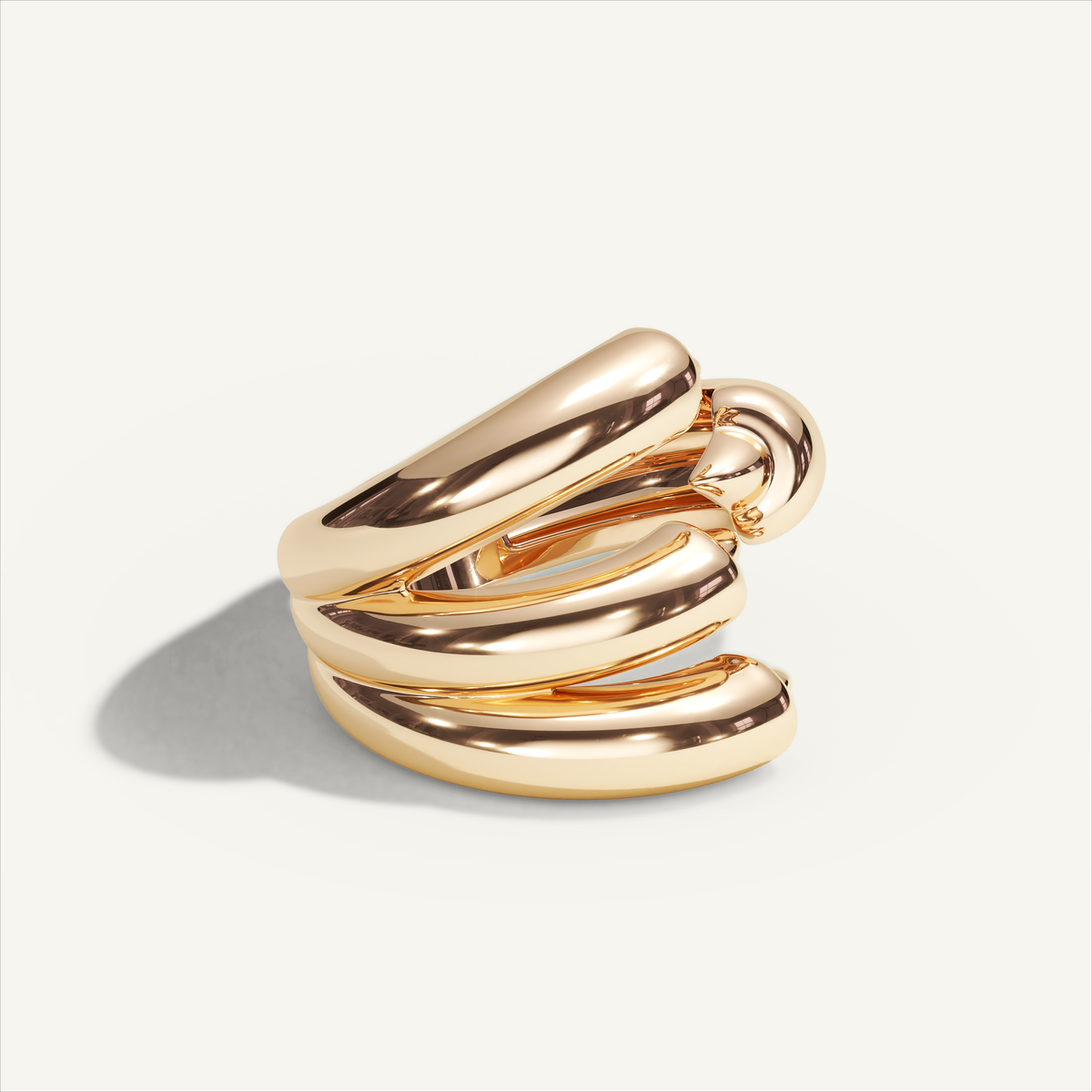 Griffe Clutch Ring in 18K rose gold, product view
