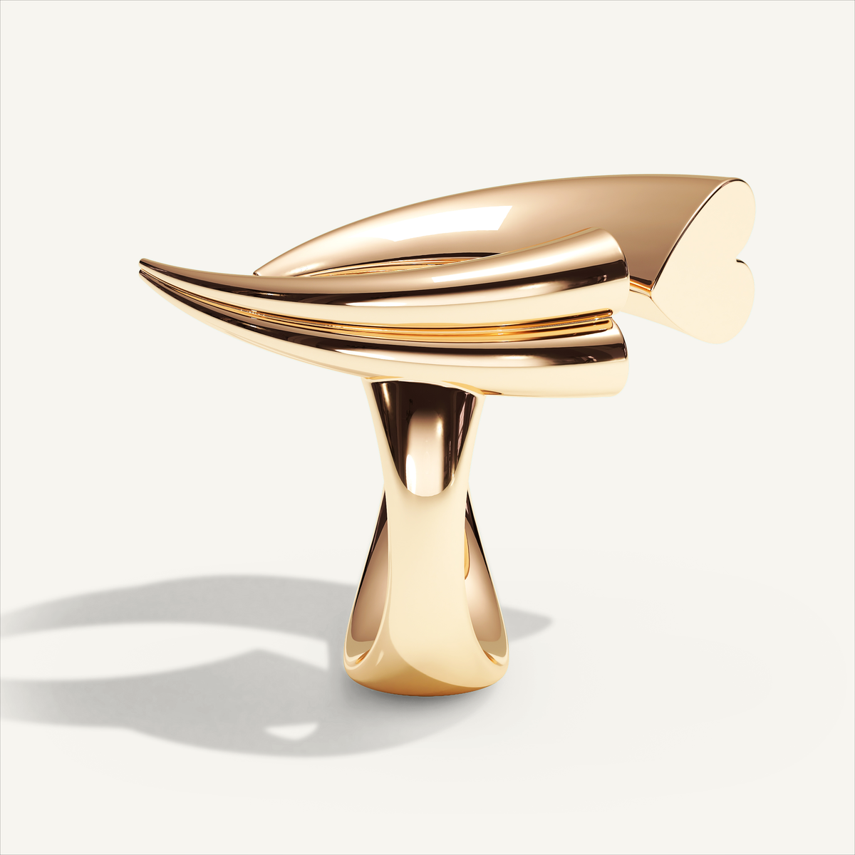 Griffe Couple Ring in 18K rose gold, product view