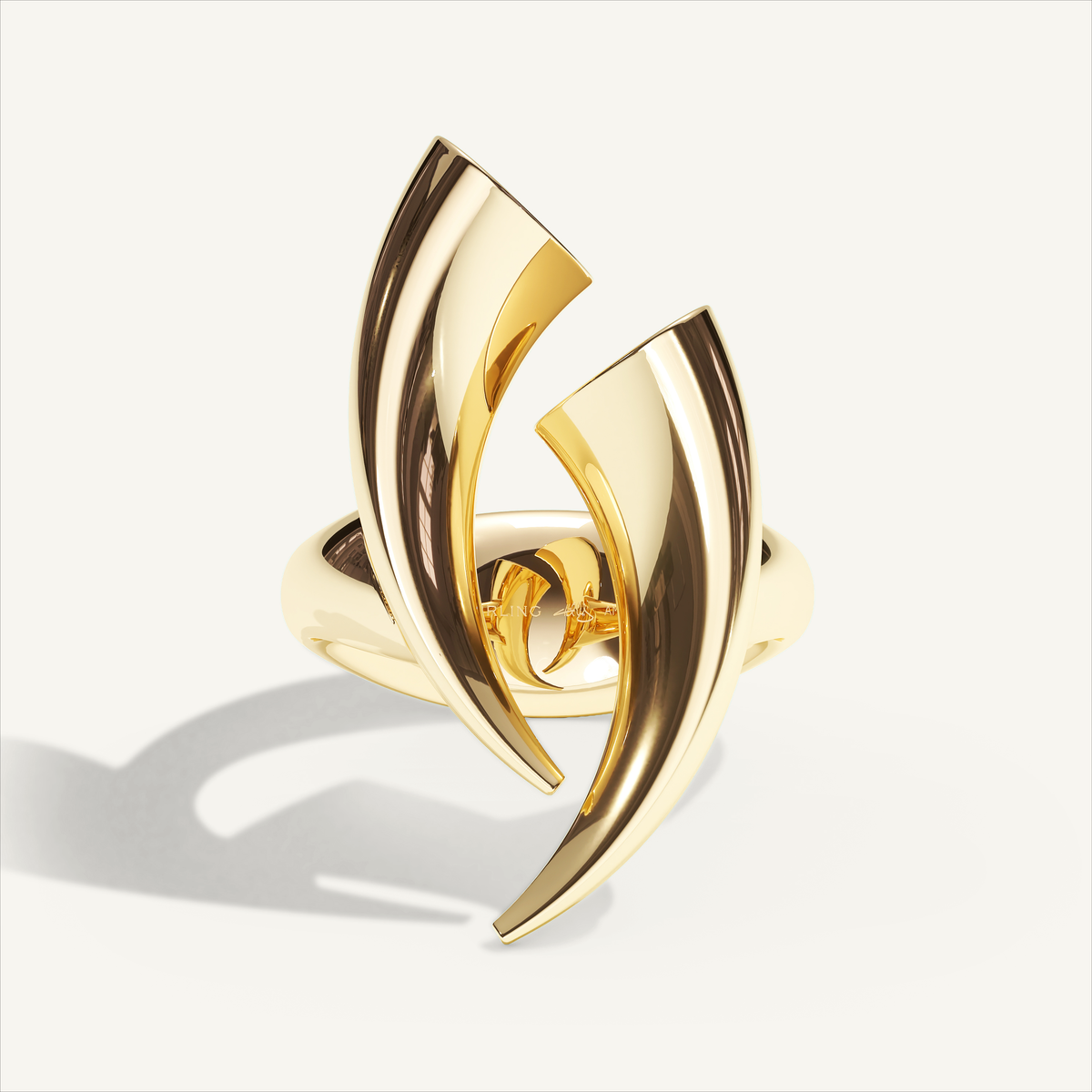 Griffe Couple Ring in 18K yellow gold, product view