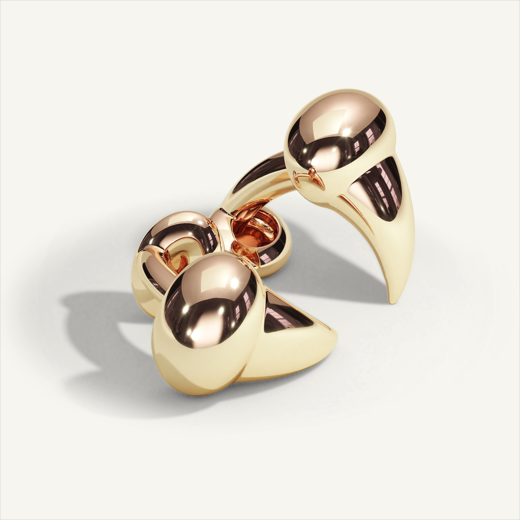 Les Griffe Cufflinks in 18K rose gold, product view