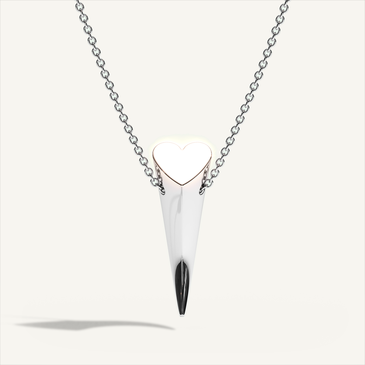 Griffe One Necklace in 18K white gold, product view