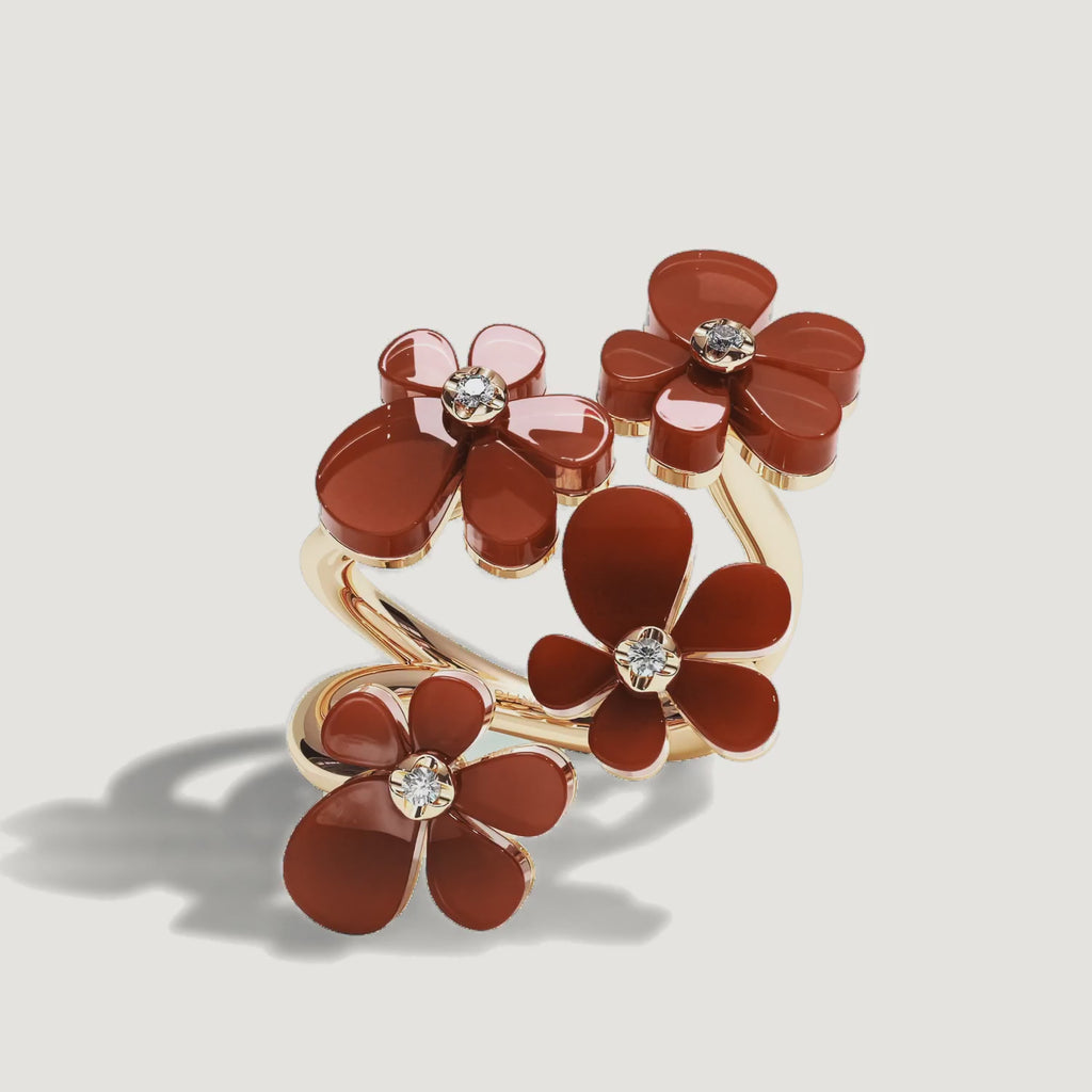 Gisela Carnelian Tetra Ring