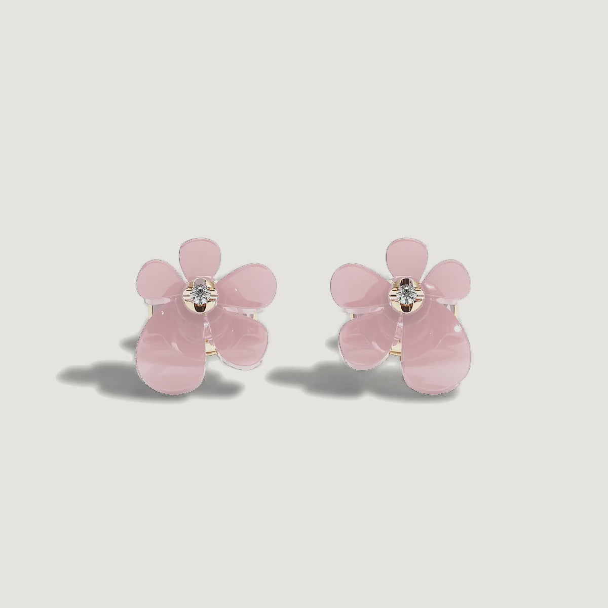 Gisela Rose Quartz Studs