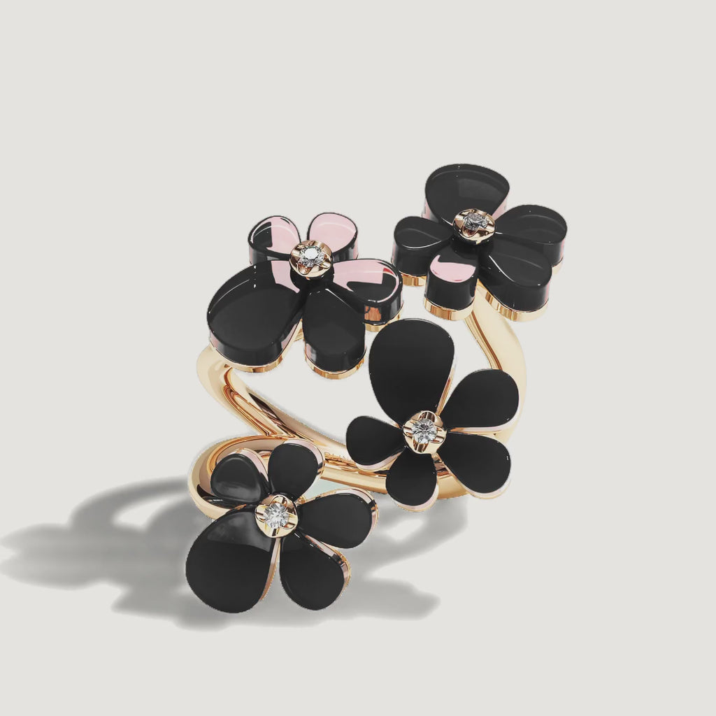 Gisela Onyx Tetra Ring