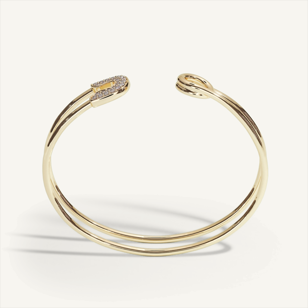 Safety Pin Bangle — product view