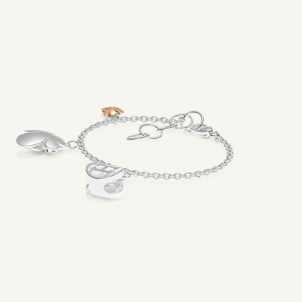 Bloom Gisela Charm Bracelet Silver & Gold