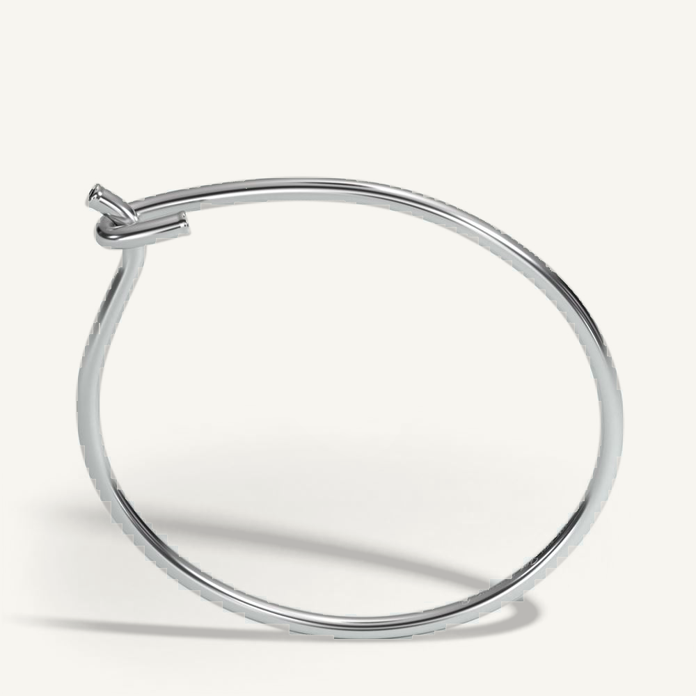 Hitch Bangle Silver – Black Diamond