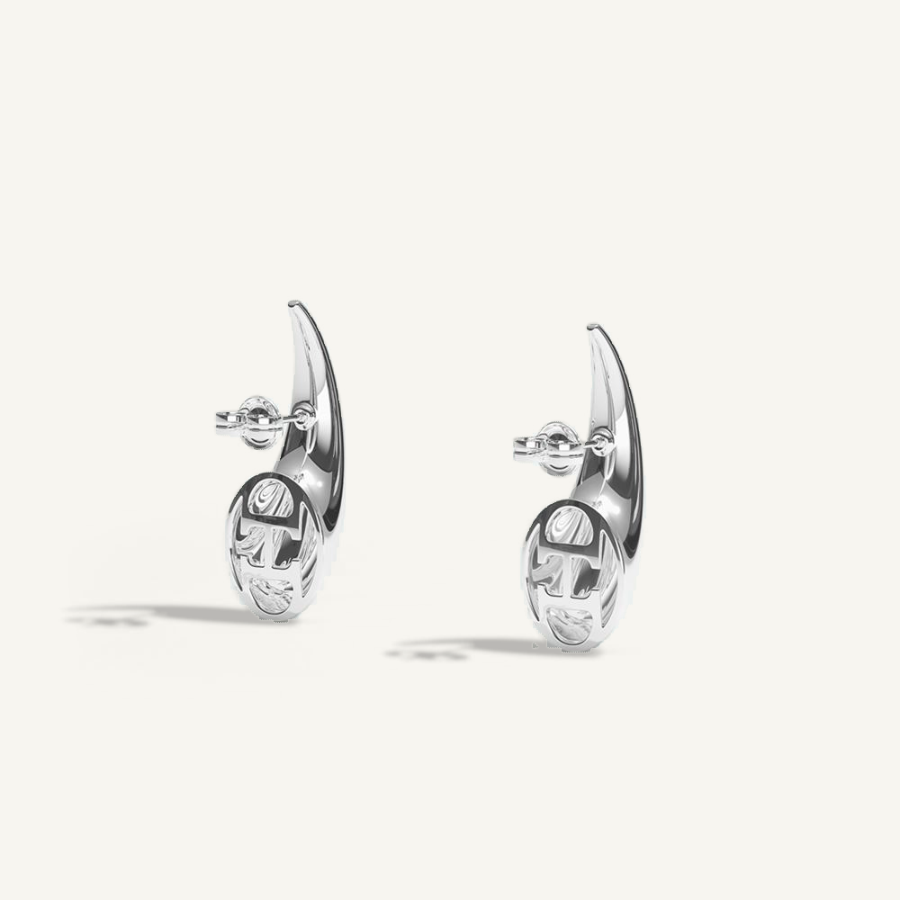Griffe Silver Ear Cuffs
