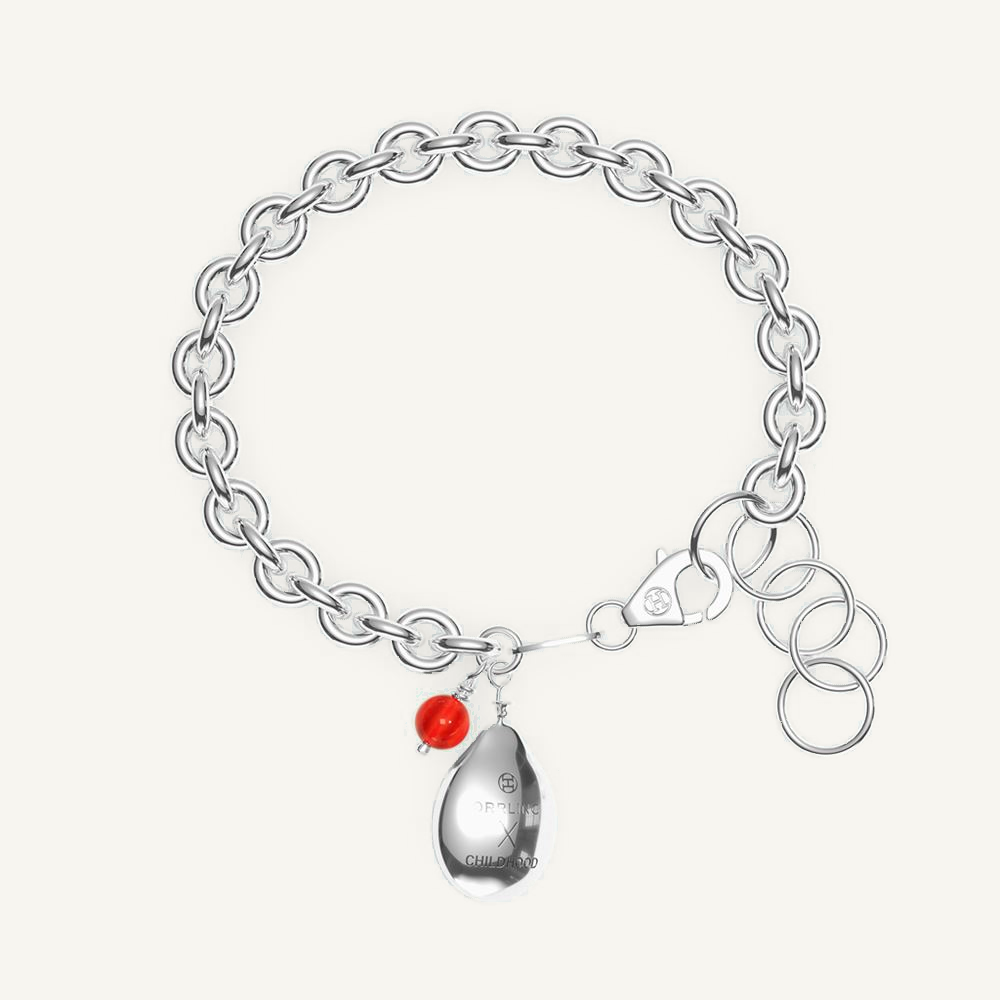 Ballon Charm Bracelet Silver