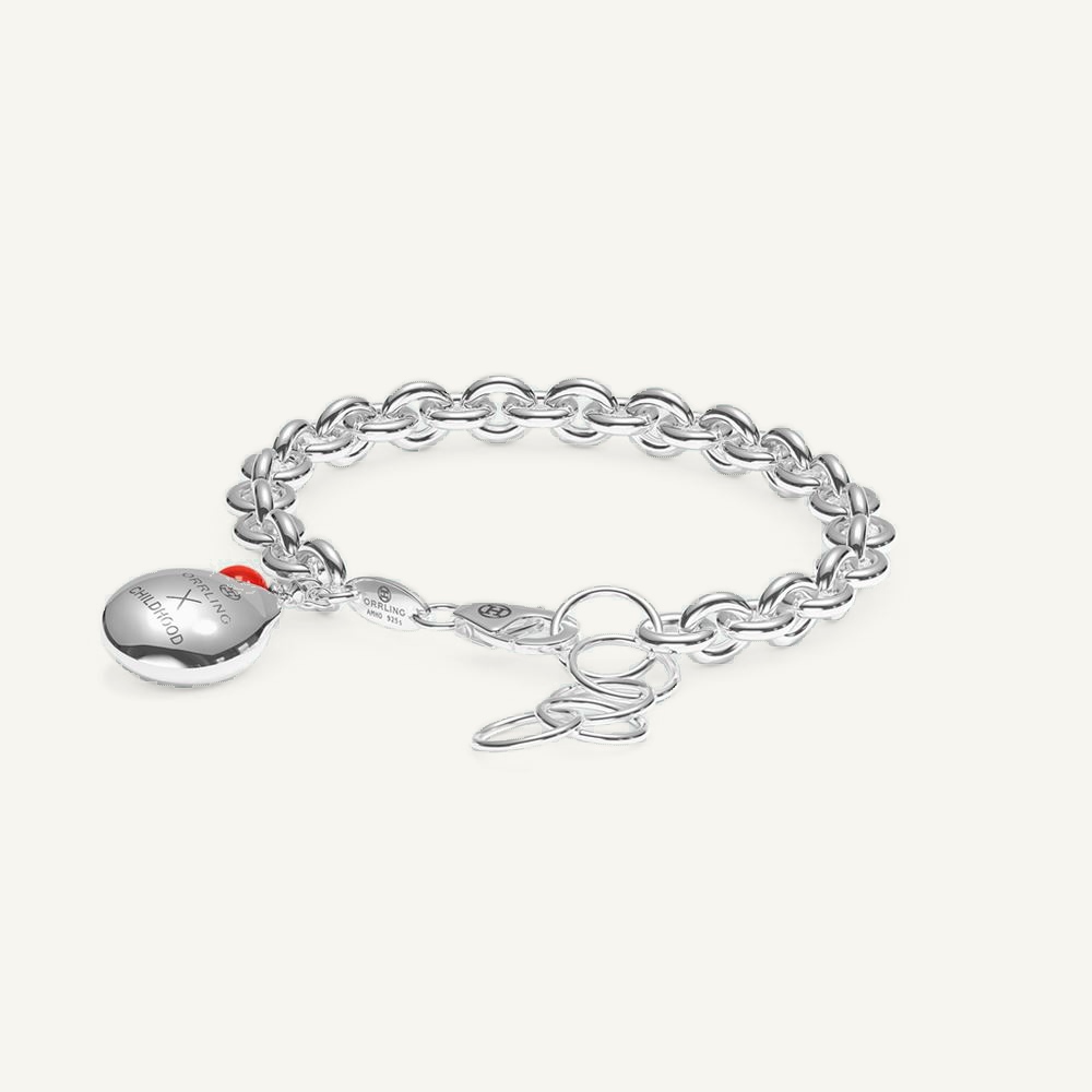 Ballon Charm Bracelet Silver
