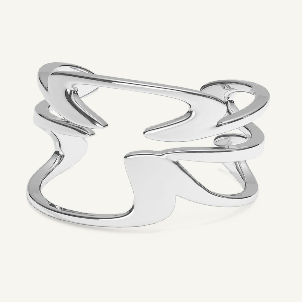 Bloom Bangle Silver