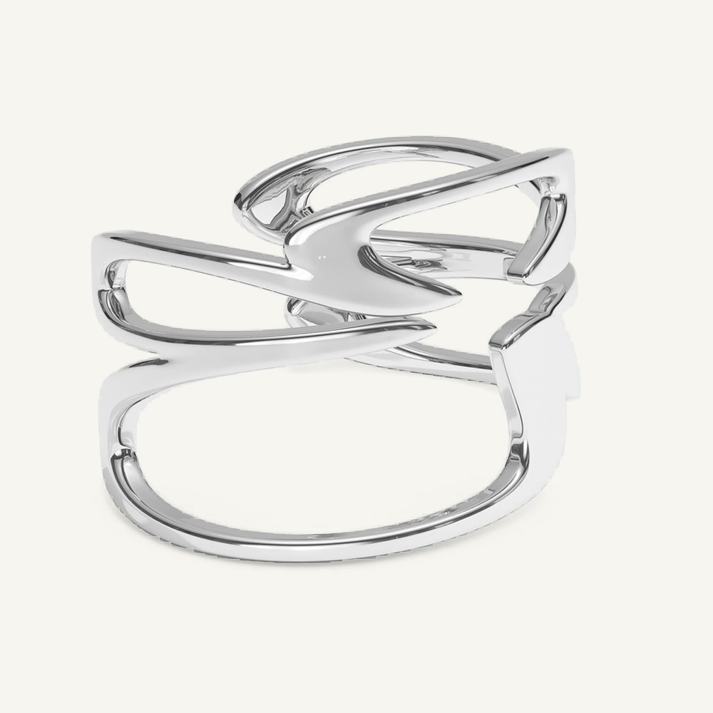Bloom Bangle Silver