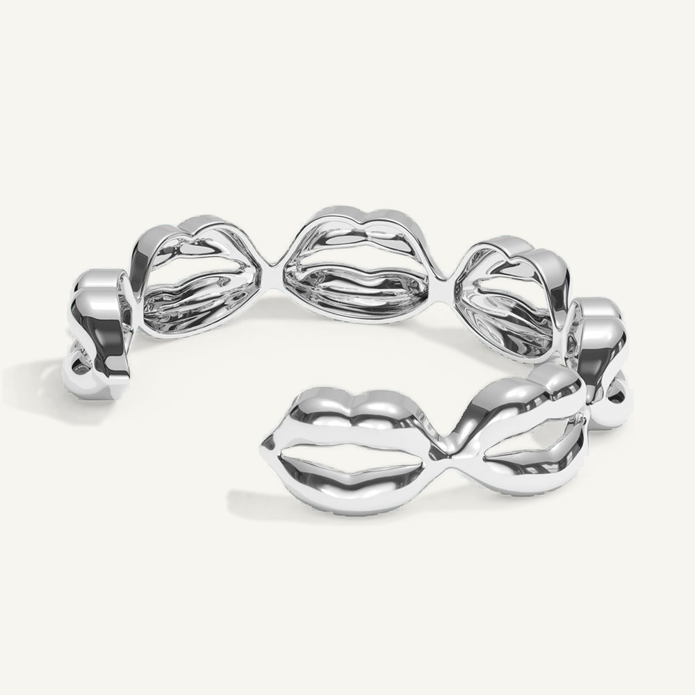 Plusch V Zone Bangle Silver
