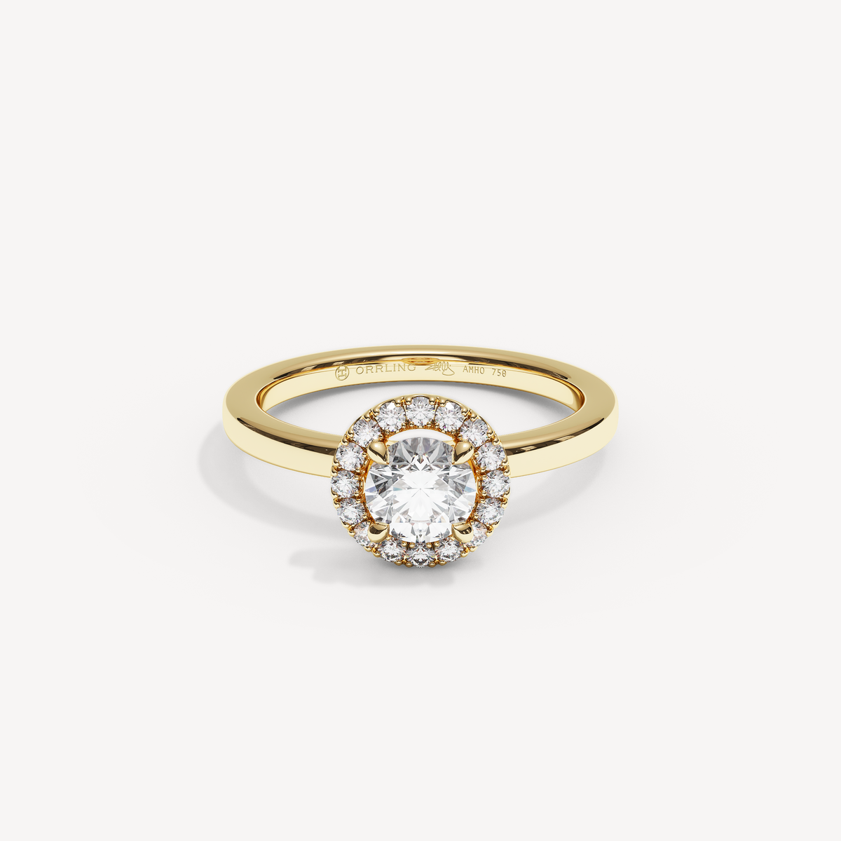 SOLAREBARI M22, 0.70 ct centre, yellow gold, view 1.