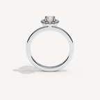 SOLAREBARI M22 small halo, white gold, view 3.